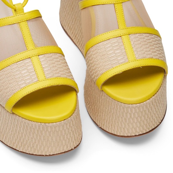 Mia Becar Ines Platform 85. Yellow. Size 7. - Picture 4 of 6